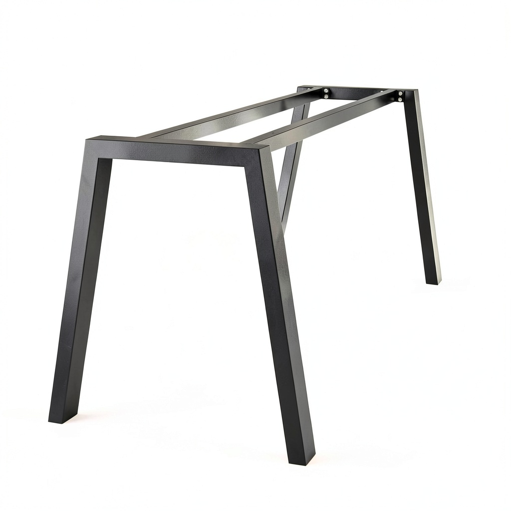 Gambe per Tavolo in Acciaio Nero – Design Industriale Robusto 120x70x72 cm