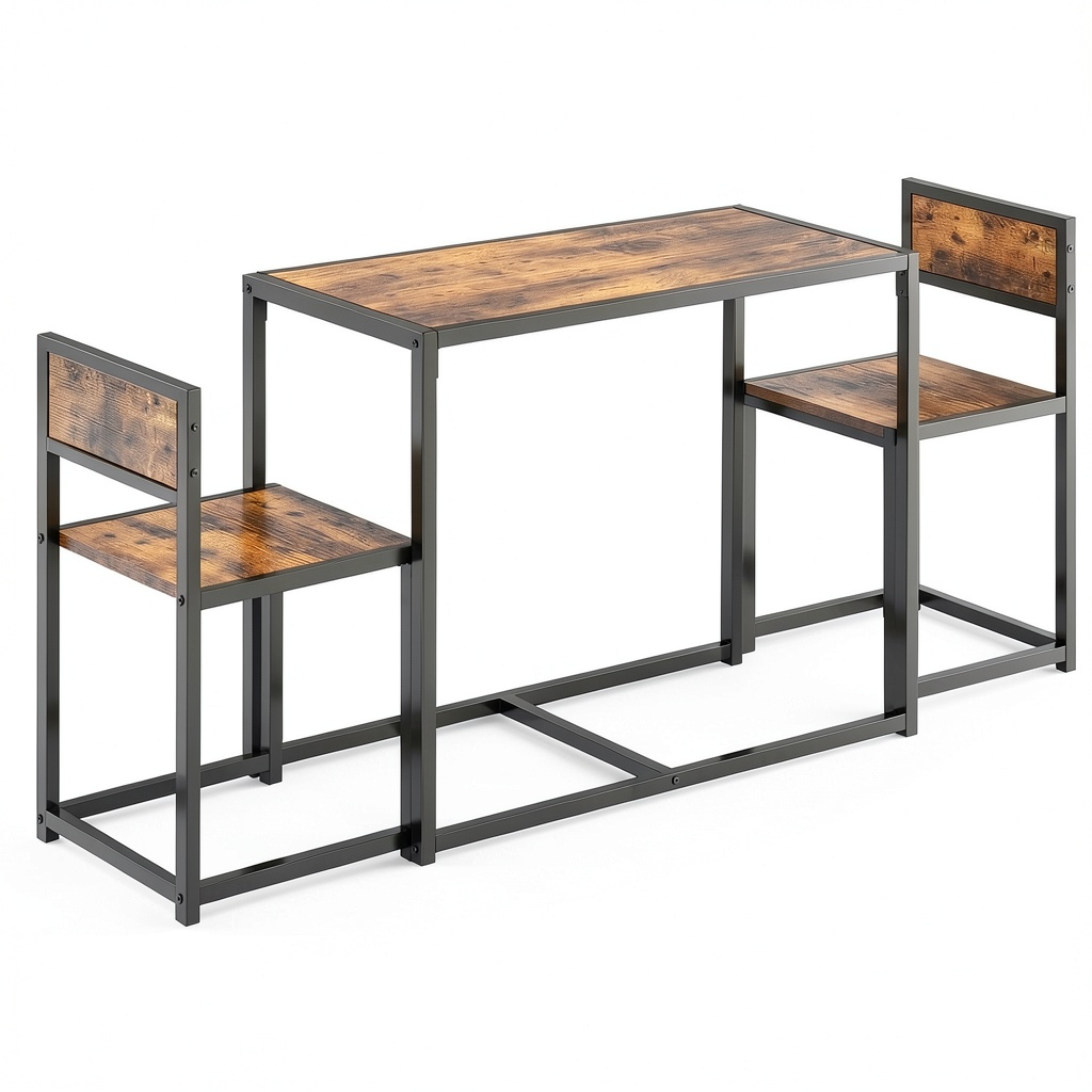 Set Tavolo Bar 3 Pezzi con 2 Sedie, Ideale per Cucina o Bistrò, Disponibile in 3 Colori