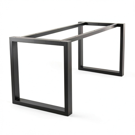 Gambe per Tavolo in Acciaio Nero - Design Industriale Robusto 180x70x72 cm