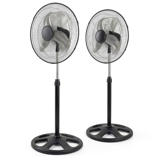 Ventilatore Industriale 3-in-1 EXTRASTAR, 80W, Montaggio Flessibile, Oscillazione 90°, 3 Velocità, Silenzioso, Perfetto per Officina e Palestra